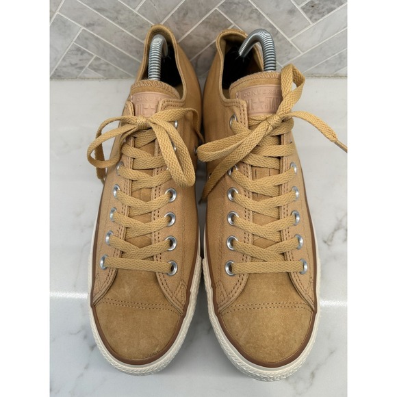 Converse Chuck Taylor All Star Canvas Low Top Sneakers Mens Size 9 Tan Khaki - Picture 6 of 9